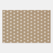 Rustic Kraft Winter Weihnachtsbaum und Schneewrapp Geschenkpapier Set (Vorderseite 3)