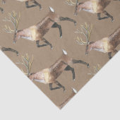 Rustic Kraft Woodland Stag Reindeer Seidenpapier (Detail)