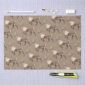 Rustic Kraft Woodland Stag Reindeer Seidenpapier (Handwerk)