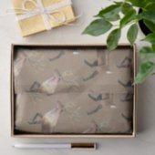 Rustic Kraft Woodland Stag Reindeer Seidenpapier (Geschenk)