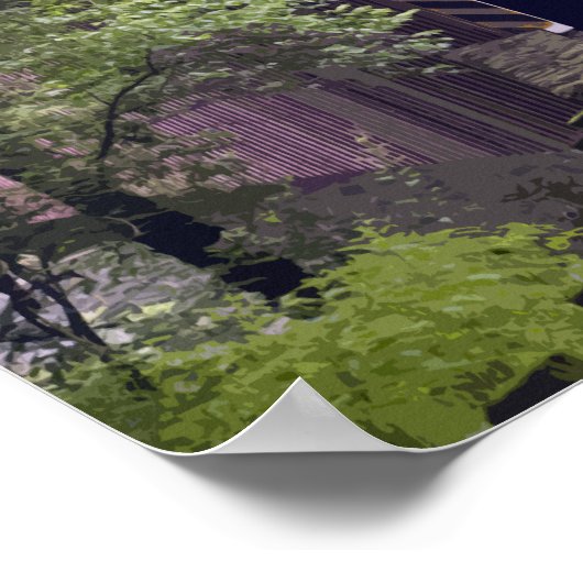 Rustic Kurtz Mill Covered Bridge Lancaster PA Poster (Ecke)