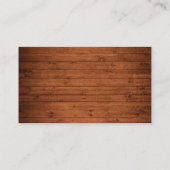 Rustic Lace Calligraphy Wedding Registry Card Begleitkarte (Rückseite)