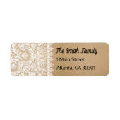 Rustic Lace Custom Address Labels (Vorne)