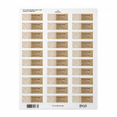 Rustic Lace Custom Address Labels (Vorne)