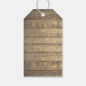 Rustic Lace und Mason Jars Wedding Vielen Dank Geschenkanhänger (Rückseite)