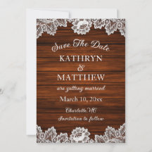 Rustic Lace Wood Wedding