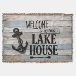 Rustic Lake House Anchor Nautical Coastal Decke