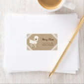 Rustic Lamb Baby Showmarke Adressaufkleber (Insitu)