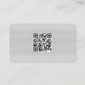 Rustic Lamb Sheep Farm LOGO QR Code Gray Visitenkarte (Rückseite)