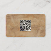 Rustic Lamb Sheep Farm LOGO QR Code  Visitenkarte (Rückseite)