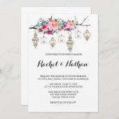 Rustic Lantern Hochzeitseinladungen Einladung (Vorne/Hinten)