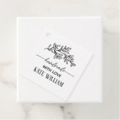 Rustic Laurel handgefertigt mit Liebe-Geschenketik Geschenkanhänger (Beispiel)