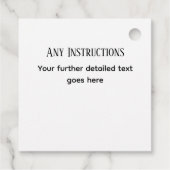 Rustic Laurel handgefertigt mit Liebe-Geschenketik Geschenkanhänger (Rückseite)