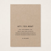 Rustic Laurel Leaf Jewelier Earring Display Card (Rückseite)