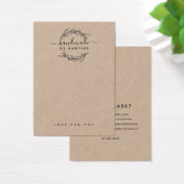 Rustic Laurel Leaf Jewelier Earring Display Card (Schreibtisch)