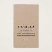 Rustic Laurel Leaf Jewelier Earring Display Card (Rückseite)