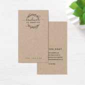 Rustic Laurel Leaf Jewelier Earring Display Card (Schreibtisch)