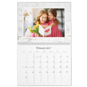 Rustic Laurel Wreath Greenery Custom 2024 Foto Kalender (Feb 2027)