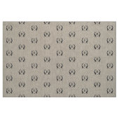 Rustic Laurel Wreath Monogram Stoff (Fat Quarter (45,7 x 55,9 cm))