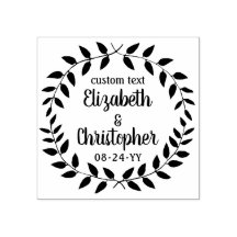 Rustic Laurel Wreath Simple Country Wedding Script