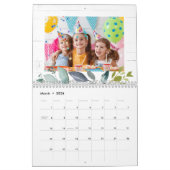 Rustic Laurel Wreath Watercolor Family Foto 2023 Kalender (Mär 2026)