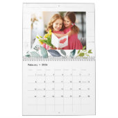 Rustic Laurel Wreath Watercolor Family Foto 2023 Kalender (Feb 2026)
