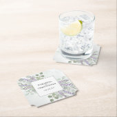 Rustic Lavender & Eucalyptus Elegante Wedding Untersetzer (Vor Ort)