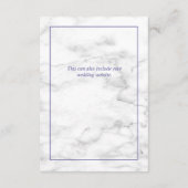 Rustic Lavender Eucalyptus Greener Wedding Details Begleitkarte (Rückseite)