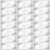 Rustic Lavender Eucalyptus Greenerity Guest Addres Aufkleber (Vorderseite)