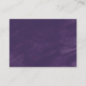 Rustic Lavender & Eucalyptus Wedding Website UAWG Begleitkarte (Rückseite)