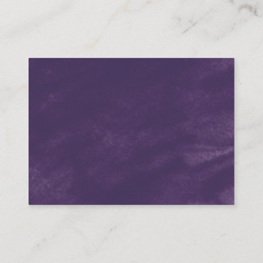 Rustic Lavender & Eucalyptus Wedding Website UAWG Begleitkarte (Rückseite)