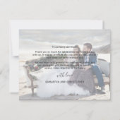 Rustic Lavender & Lemons Wedding Vielen Dank Dankeskarte (Rückseite)