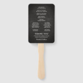 Rustic Lavender Mason Jar Wedding Programm Fächer (Rückseite)