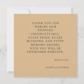 Rustic Lavender Wedding Danke Karte (Rückseite)