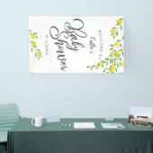 Rustic Lemon Baby Dusche Willkommen Banner (Messeveranstaltung)