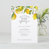 Rustic Lemon Sie fand ihren Hauptpresse, Bridal Einladung (Stehend Vorderseite)