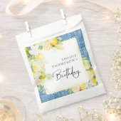Rustic lemons Mediterranean birthday Geschenktütchen (Ausgeschnitten)