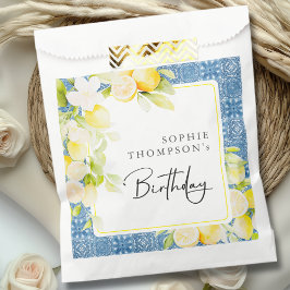 Rustic lemons Mediterranean birthday Geschenktütchen