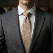 Rustic Light Wood Grain Texture Pattern Krawatte