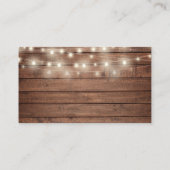 Rustic Lights Foliage Polterabend Gift Registry Begleitkarte (Rückseite)