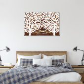 Rustic Lights Guest Book Leinwand - 250 Unterschri (Insitu (Schlafzimmer))
