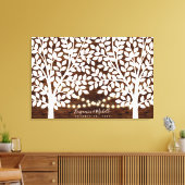 Rustic Lights Guest Book Leinwand - 250 Unterschri (Insitu (Wohnzimmer))