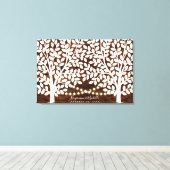 Rustic Lights Guest Book Leinwand - 250 Unterschri (Insitu (Holzboden))