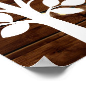 Rustic Lights Guest Book Poster - 100 Unterschrift (Ecke)