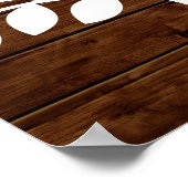 Rustic Lights Guest Book Poster - 200 Unterschrift (Ecke)