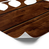 Rustic Lights Guest Book Poster - 250 Unterschrift (Ecke)