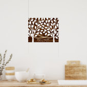 Rustic Lights Guest Book Poster - 50 Unterschrifte (Küche)