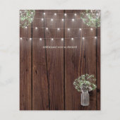 Rustic Lights Mason Jars Gypsophila Budget Hochzei (Rückseite)