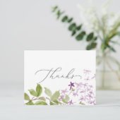 Rustic Lilac Dank Postcard Postkarte (Stehend Vorderseite)