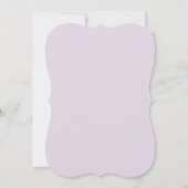 Rustic Lilac Wedding Save The Date (Rückseite)